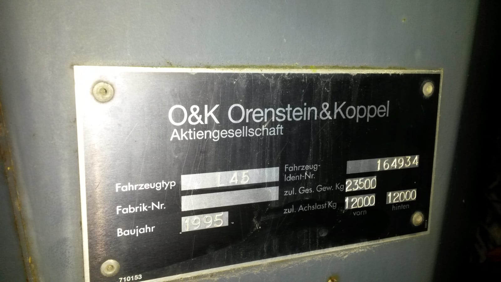 Pala cargadora O&K L45 - 1995 - Imagen 9