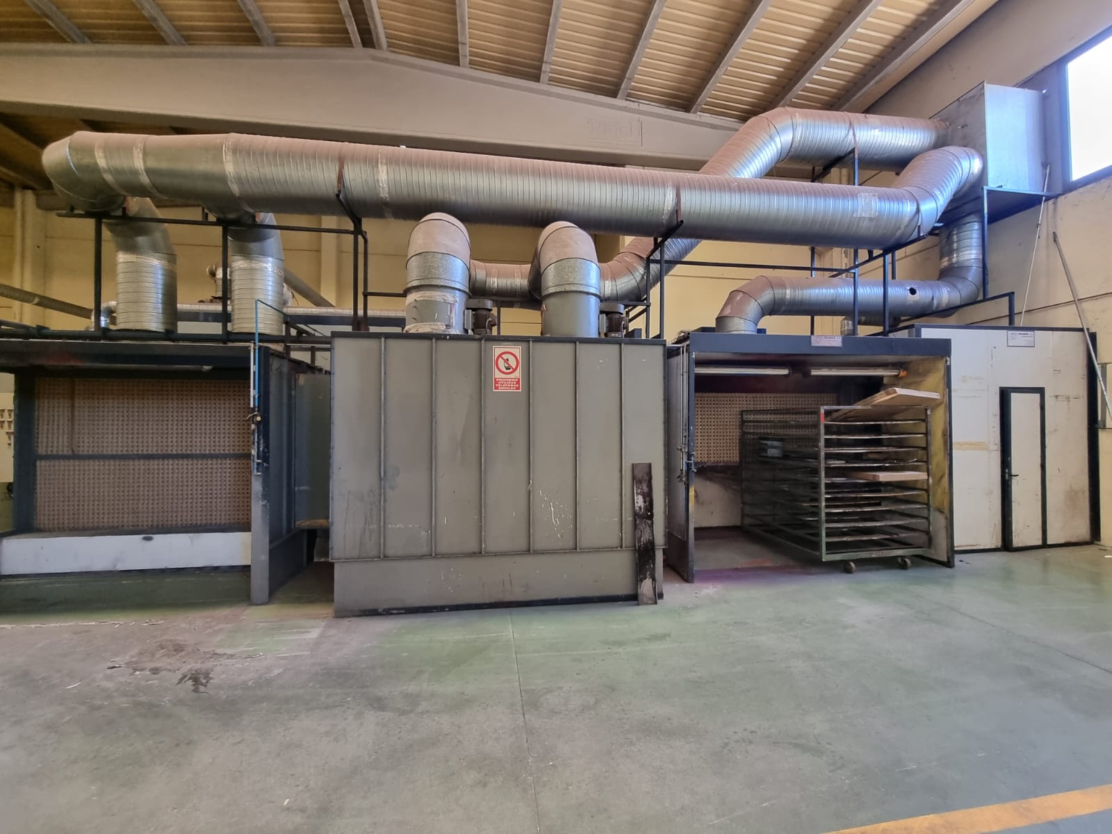 x- VENDIDO - Cabina de aplicación de pintura y túnel de lacado con limpieza MECAHOR - Imagen 6