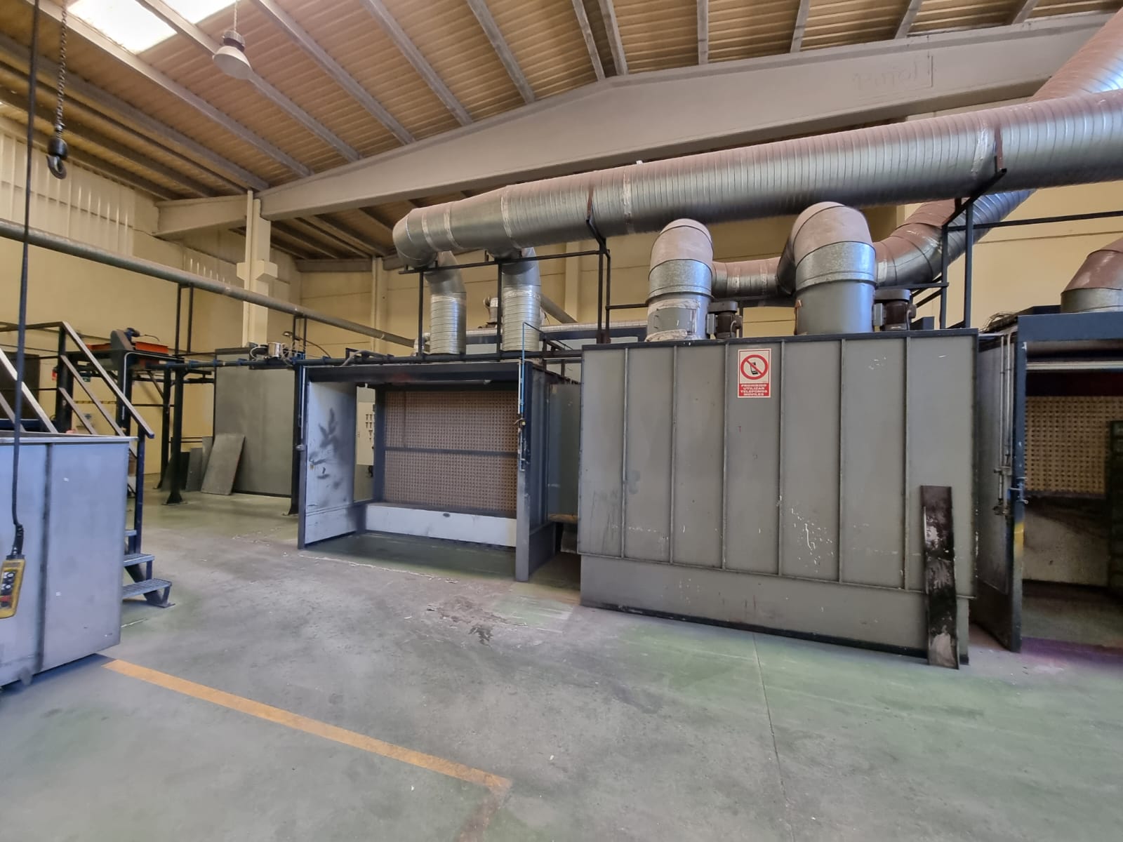 cabina de aplicación de pintura