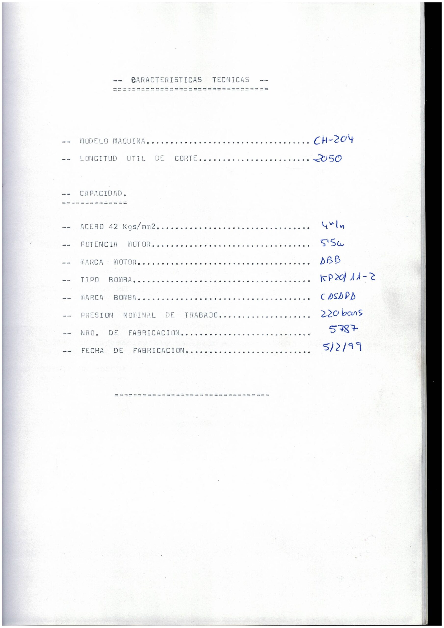 Cizalla hidráulica Stilmax CH-204 - Imagen 9