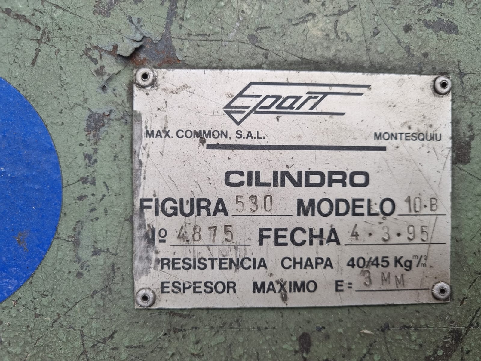 Rodillo de curvatura inicial Epart - Imagen 9