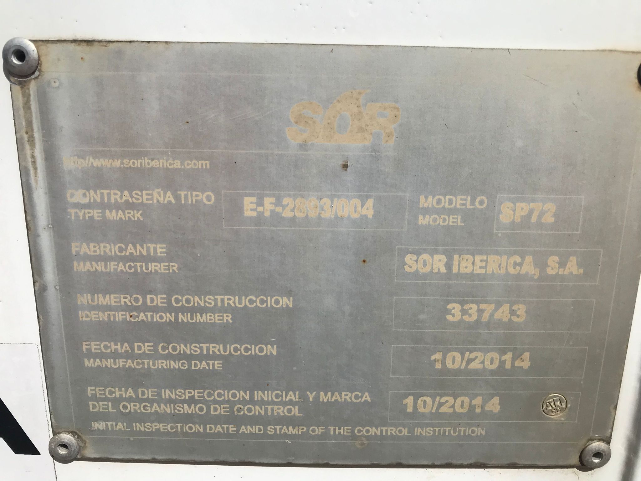 Semirremolque frigorífico Sor Iberica Año 2014 - Imagen 15