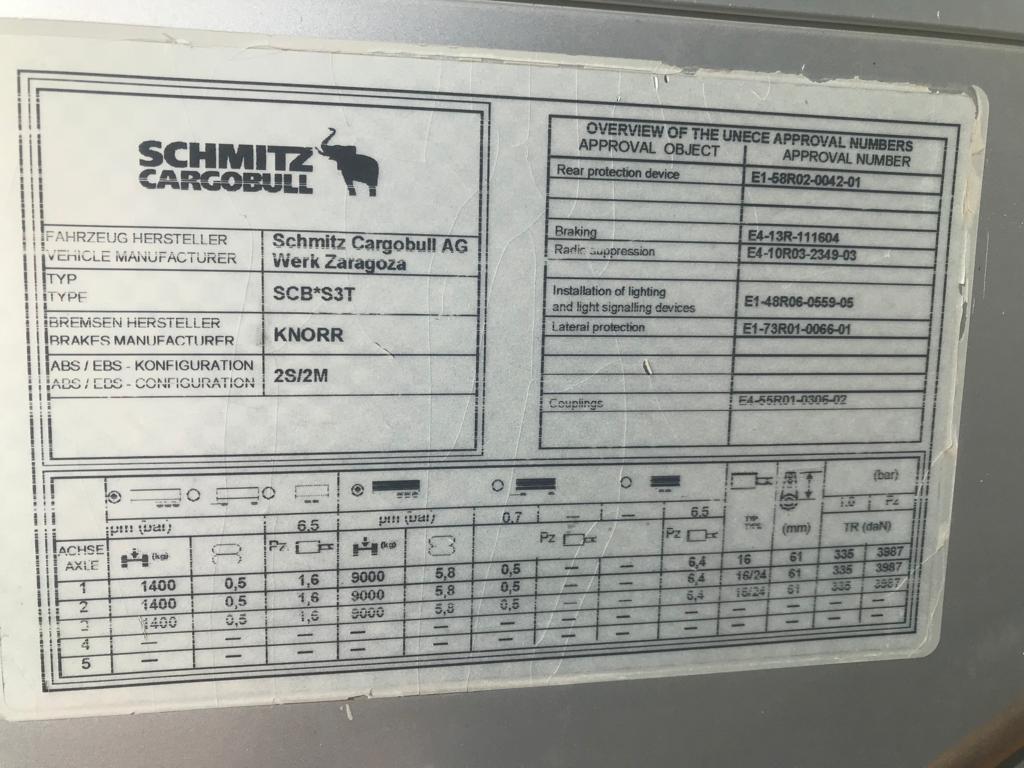 x- VENDIDO - Semirremolque tauliner Schmitz Año 2016 - Imagen 12