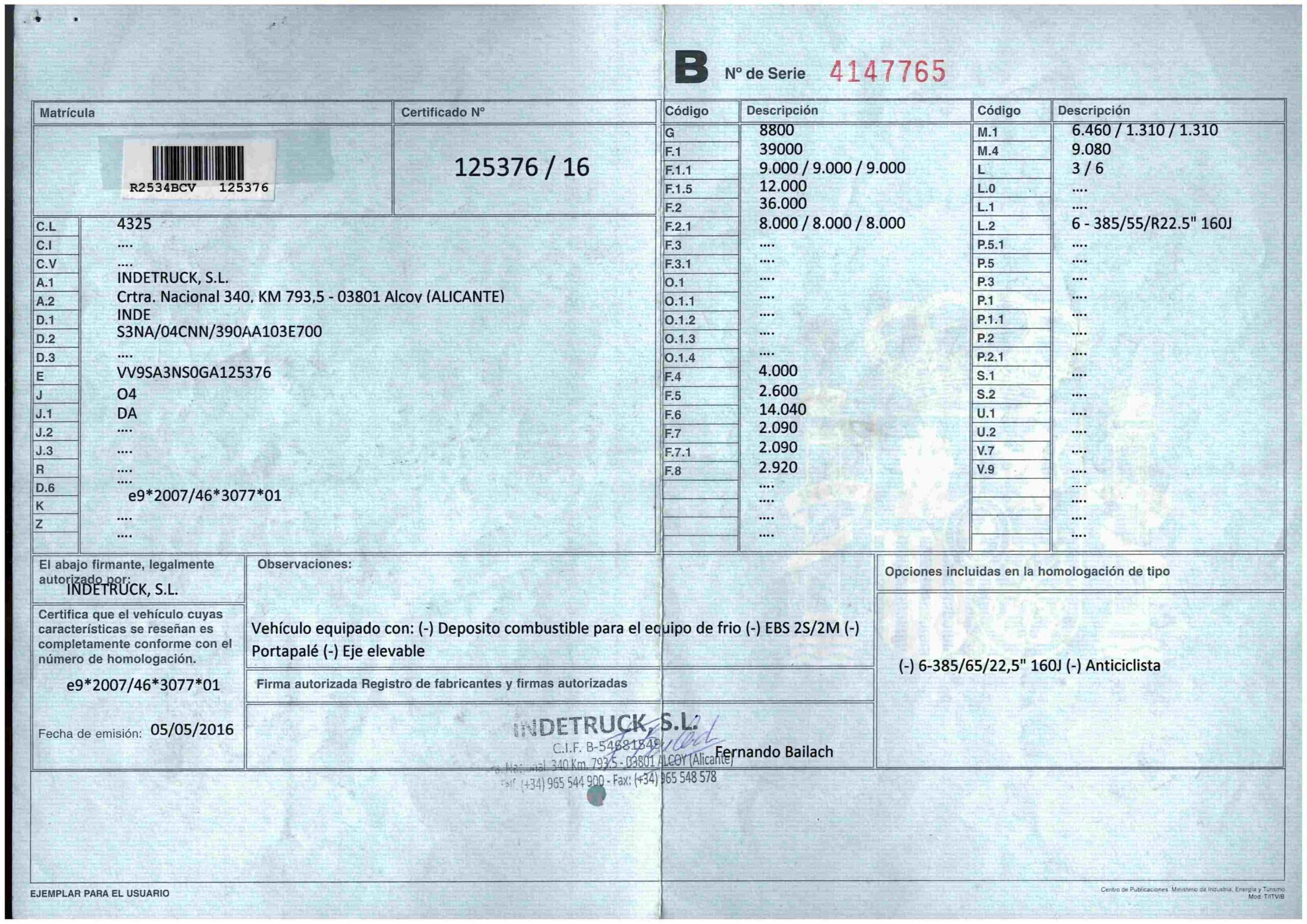 Semirremolque frigorífico Inde Año 05/2016 2 - Imagen 14