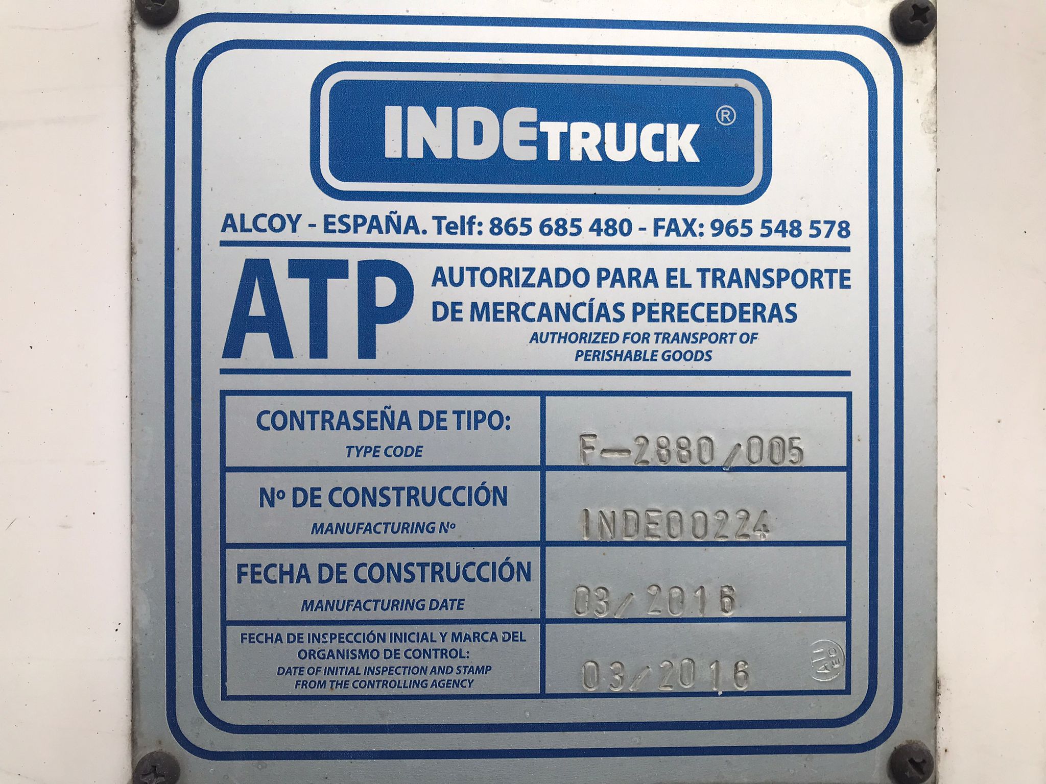 Semirremolque frigorífico Inde Año 05/2016 2 - Imagen 13