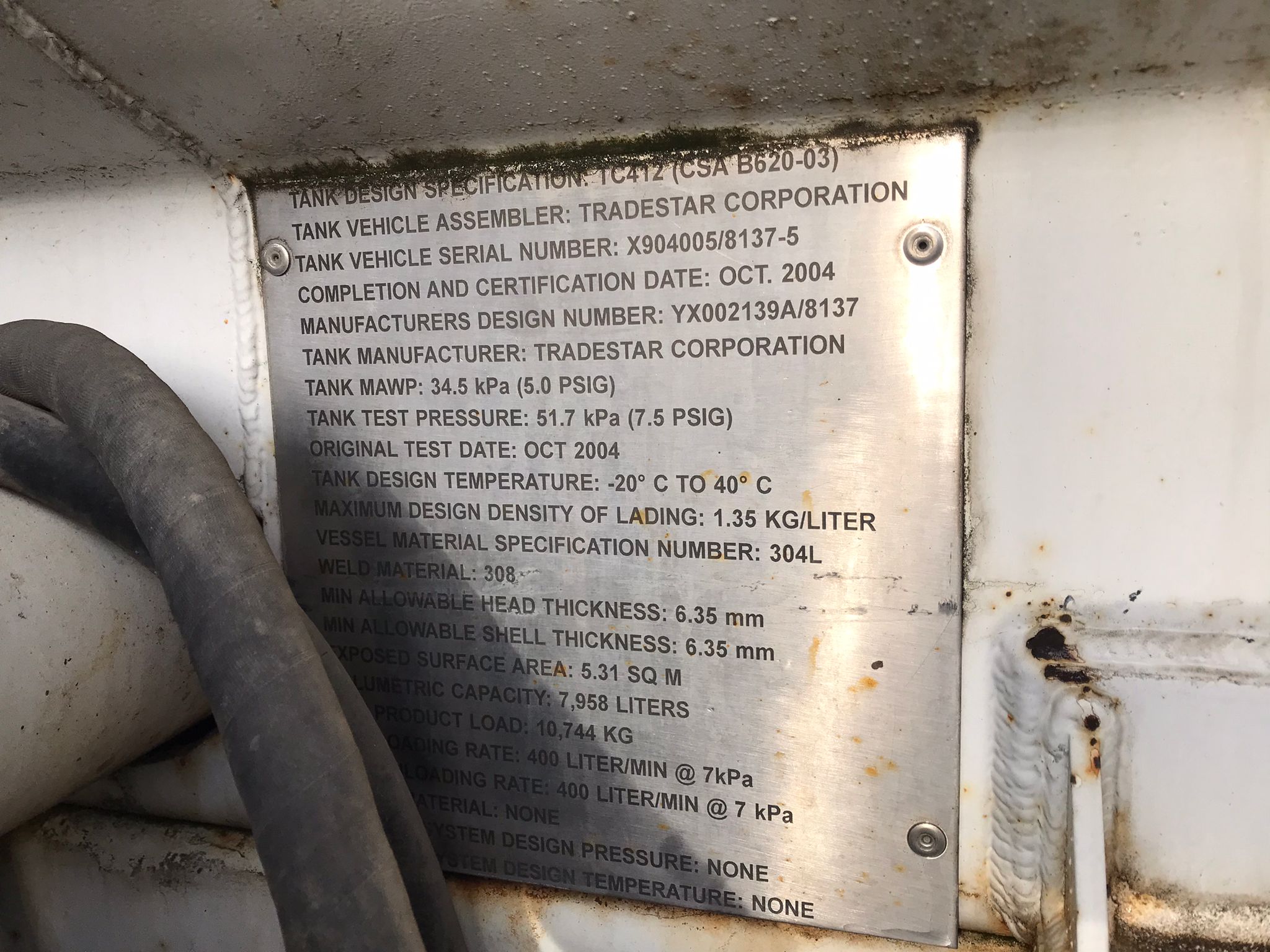 International Paystar 5600i6x4 cisterna - 2004 - Imagen 12