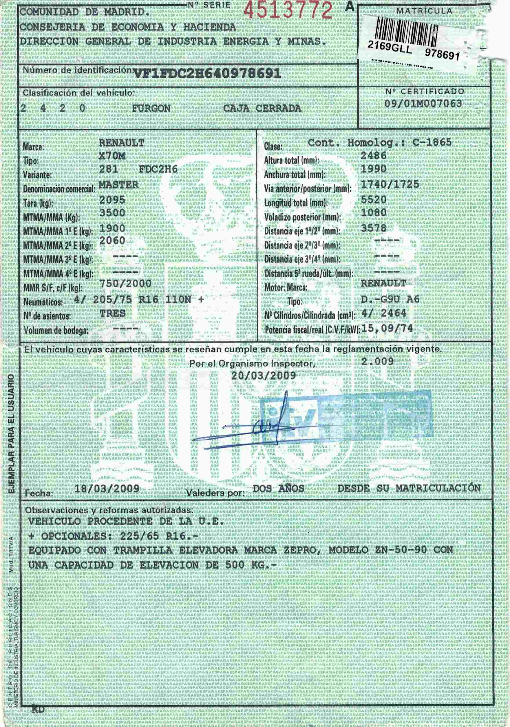 x- VENDIDO - Renault Master - 2009 - Imagen 17