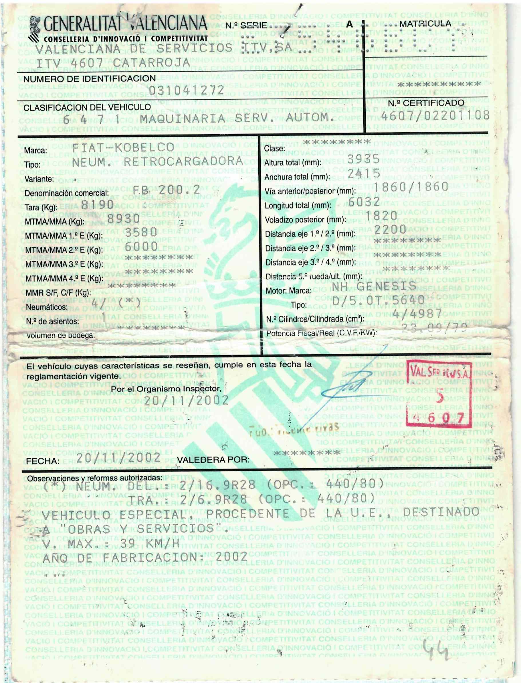 x- VENDIDO - Retroexcavadora mixta Fiat Kobelco FB 200.2 - 2002 - Imagen 24