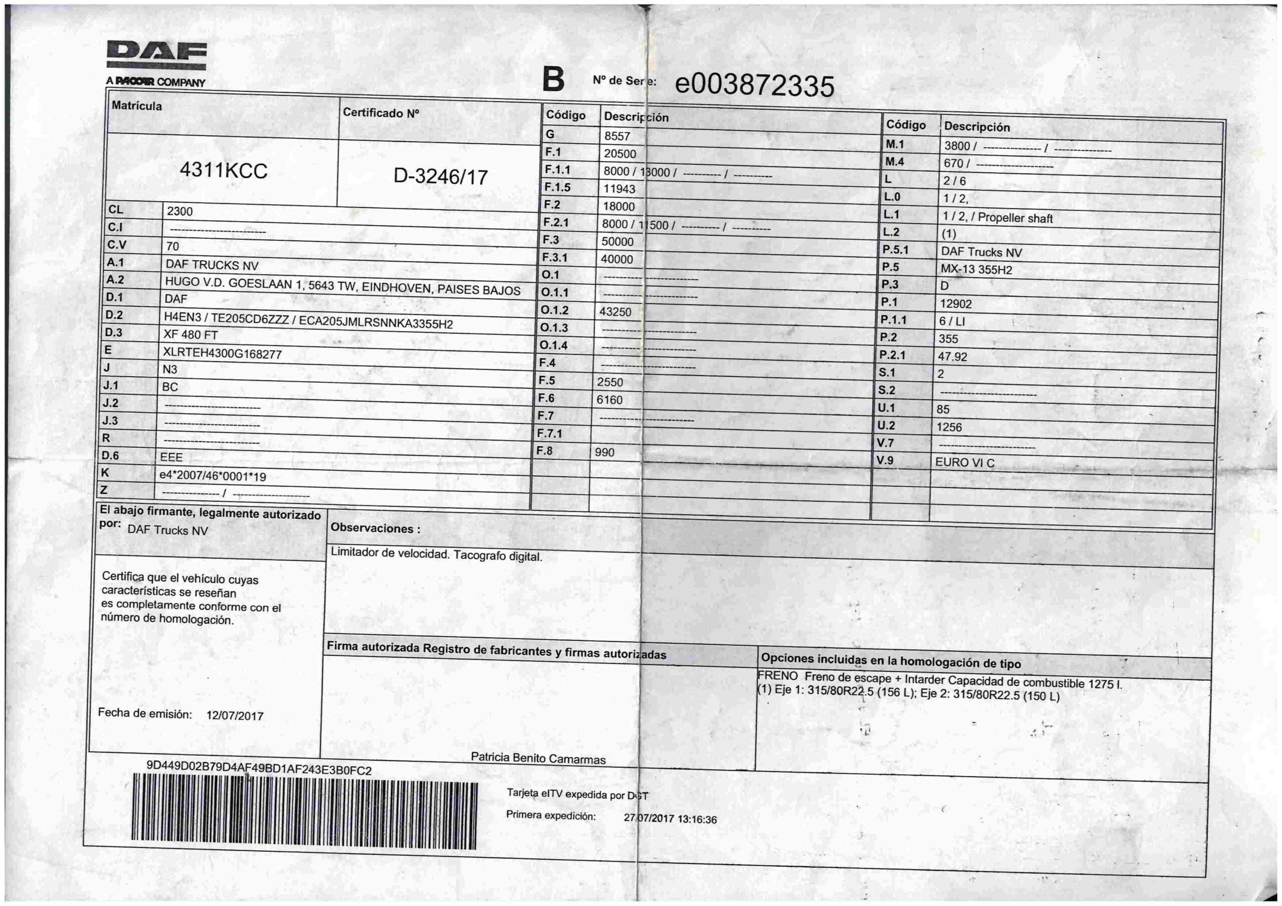 x- VENDIDO - Daf XF 480 FT - 2017 - Imagen 14