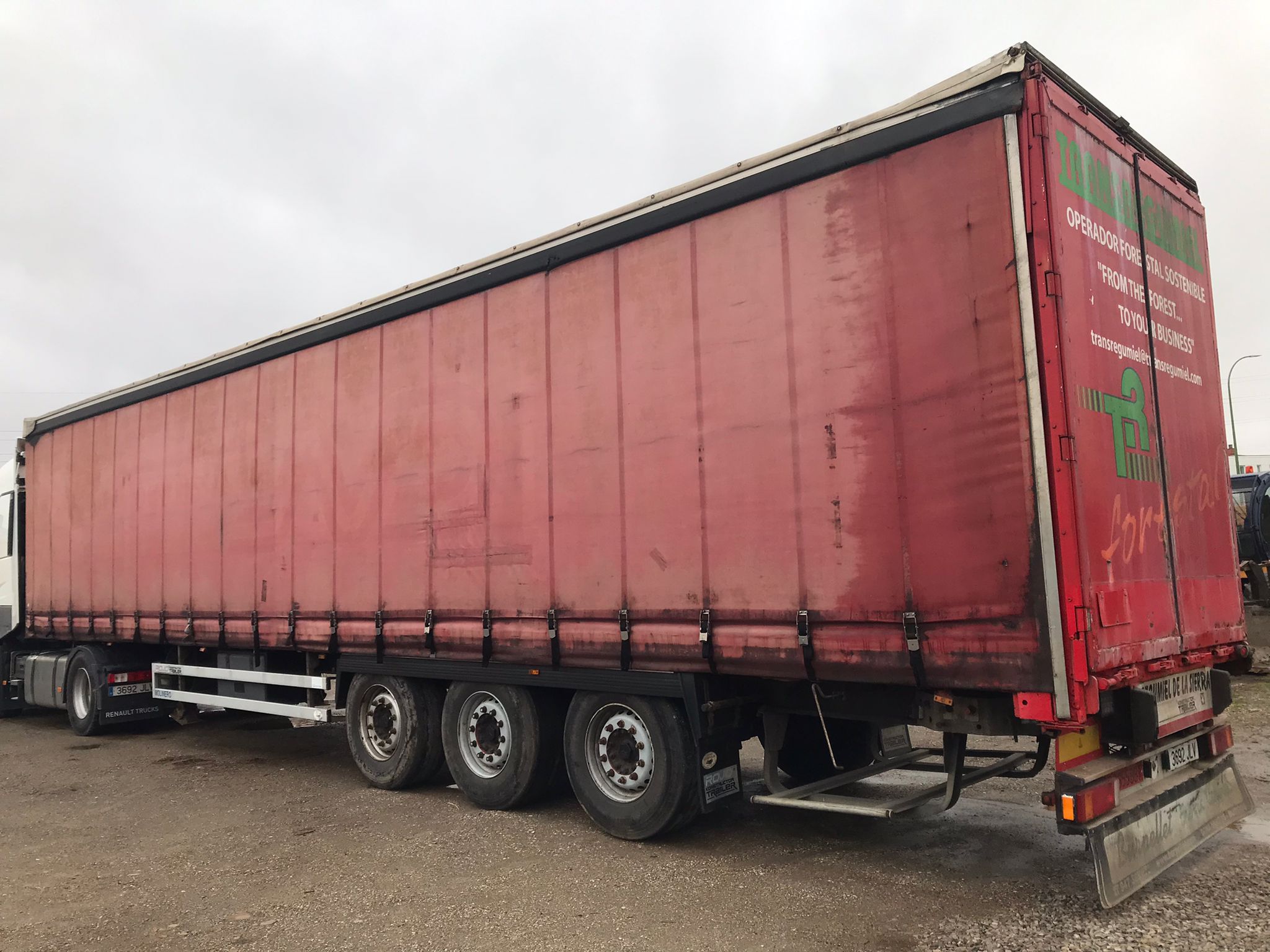 x- VENDIDO - Semirremolque tauliner Rojo Año 2005 - Imagen 13