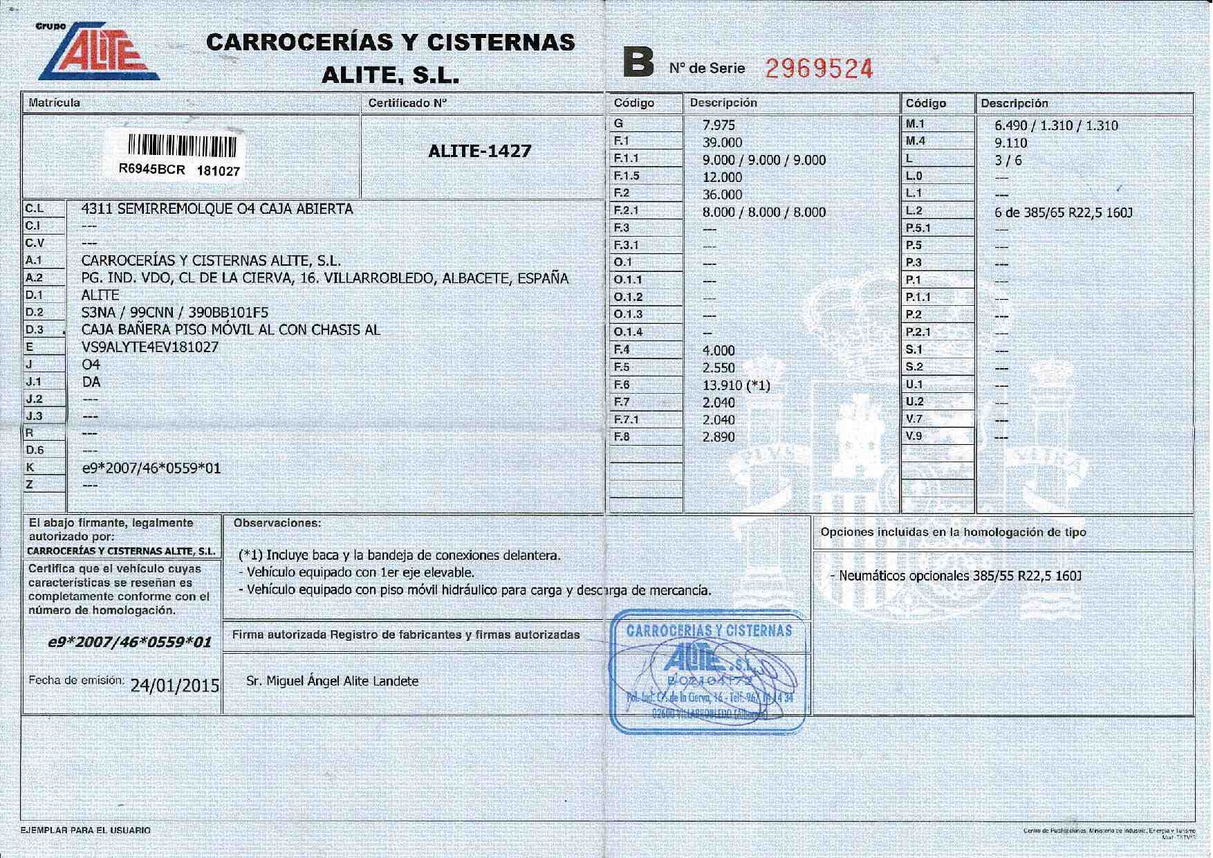 x- VENDIDO - Semirremolque piso móvil Krone Año 2015 - Imagen 13