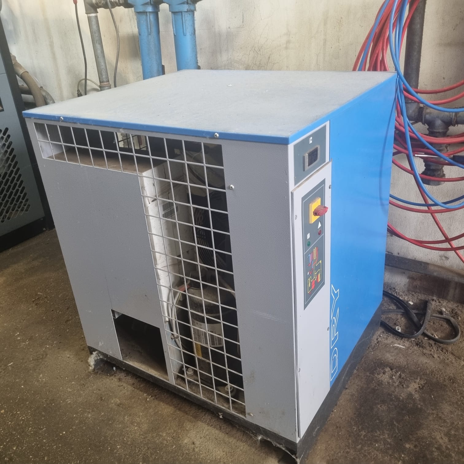 Vista trasera secadora ABAC DRY 830