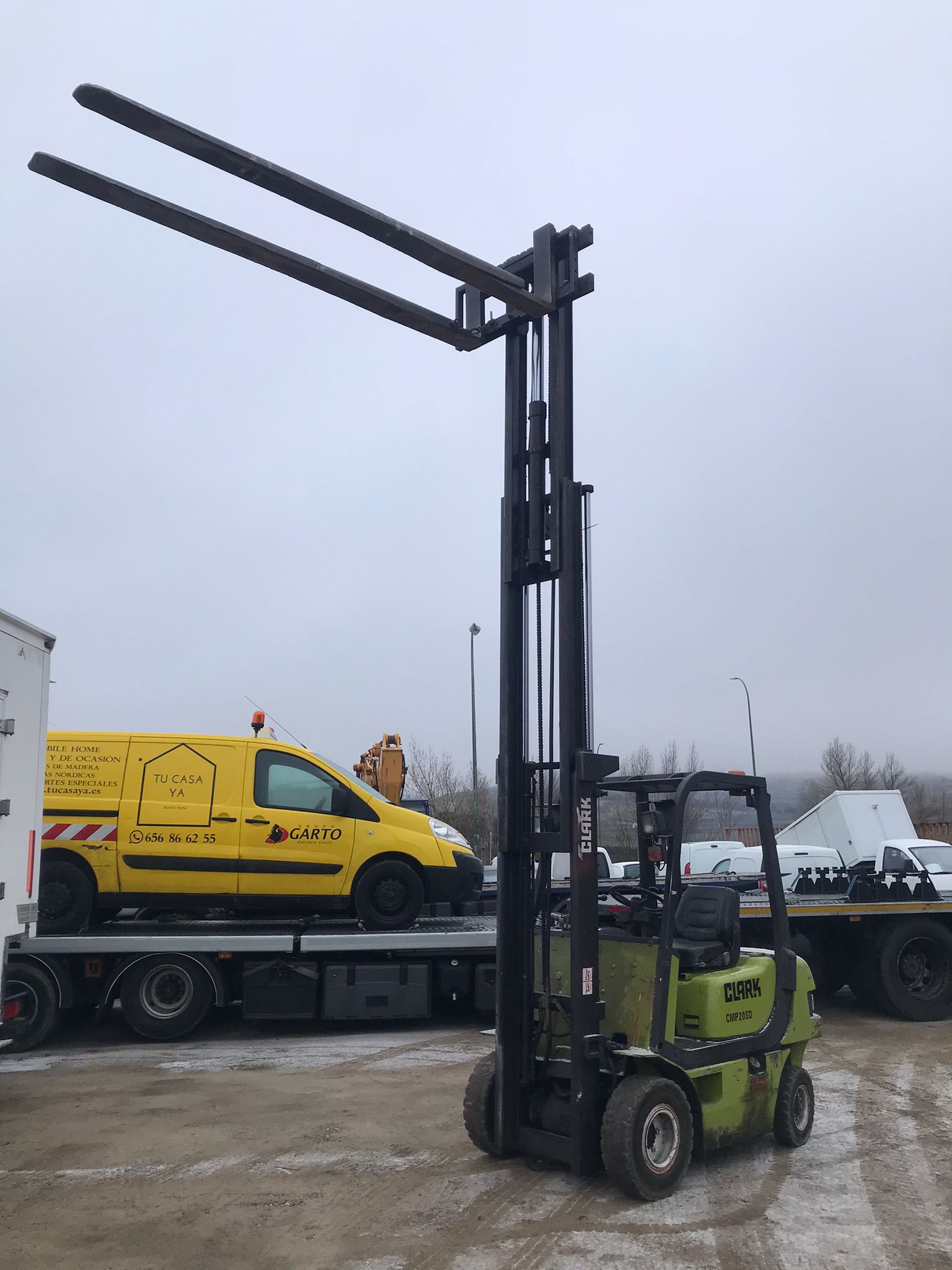 x- VENDIDO - Carretilla elevadora diésel Clark CMP 20SD Año 2000 - Imagen 10
