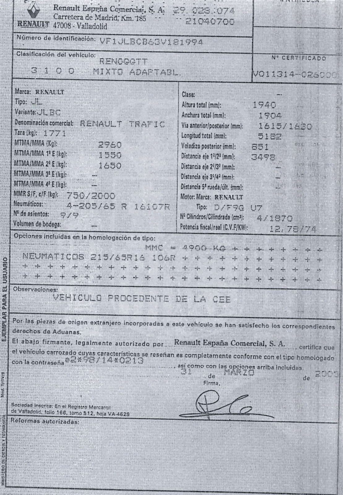 x- VENDIDO - Renault Trafic - 2003 - Imagen 16