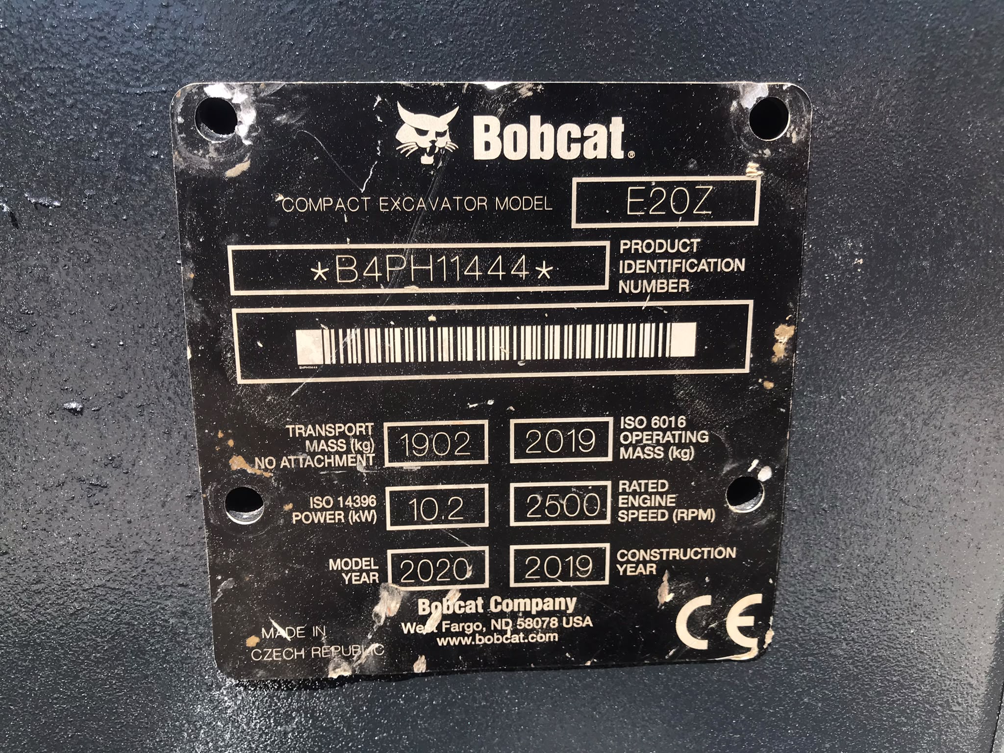 Miniexcavadora Bobcat E20Z - 2020 - Imagen 16