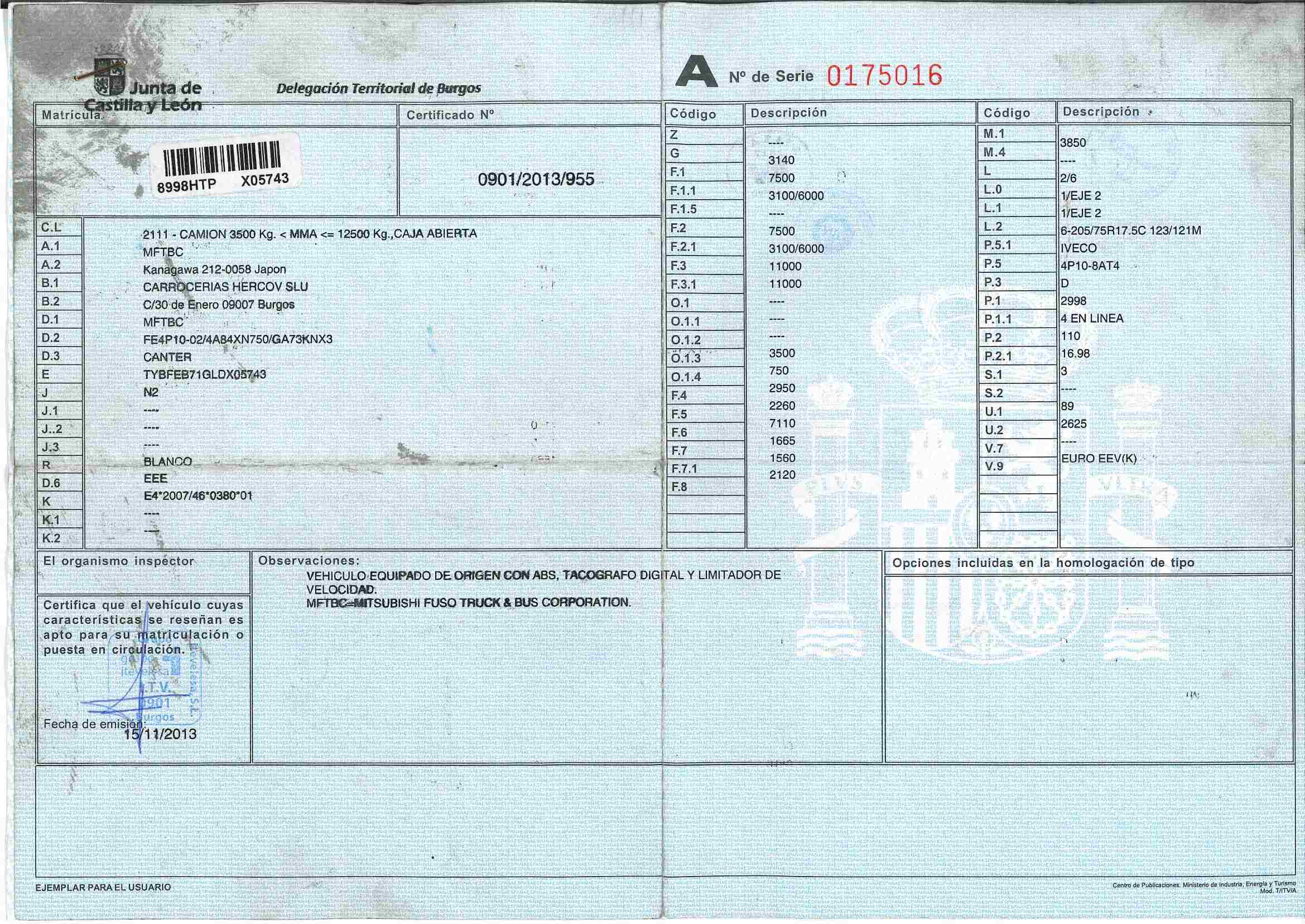 Mitsubishi Canter caja abierta - 2013 - Imagen 12