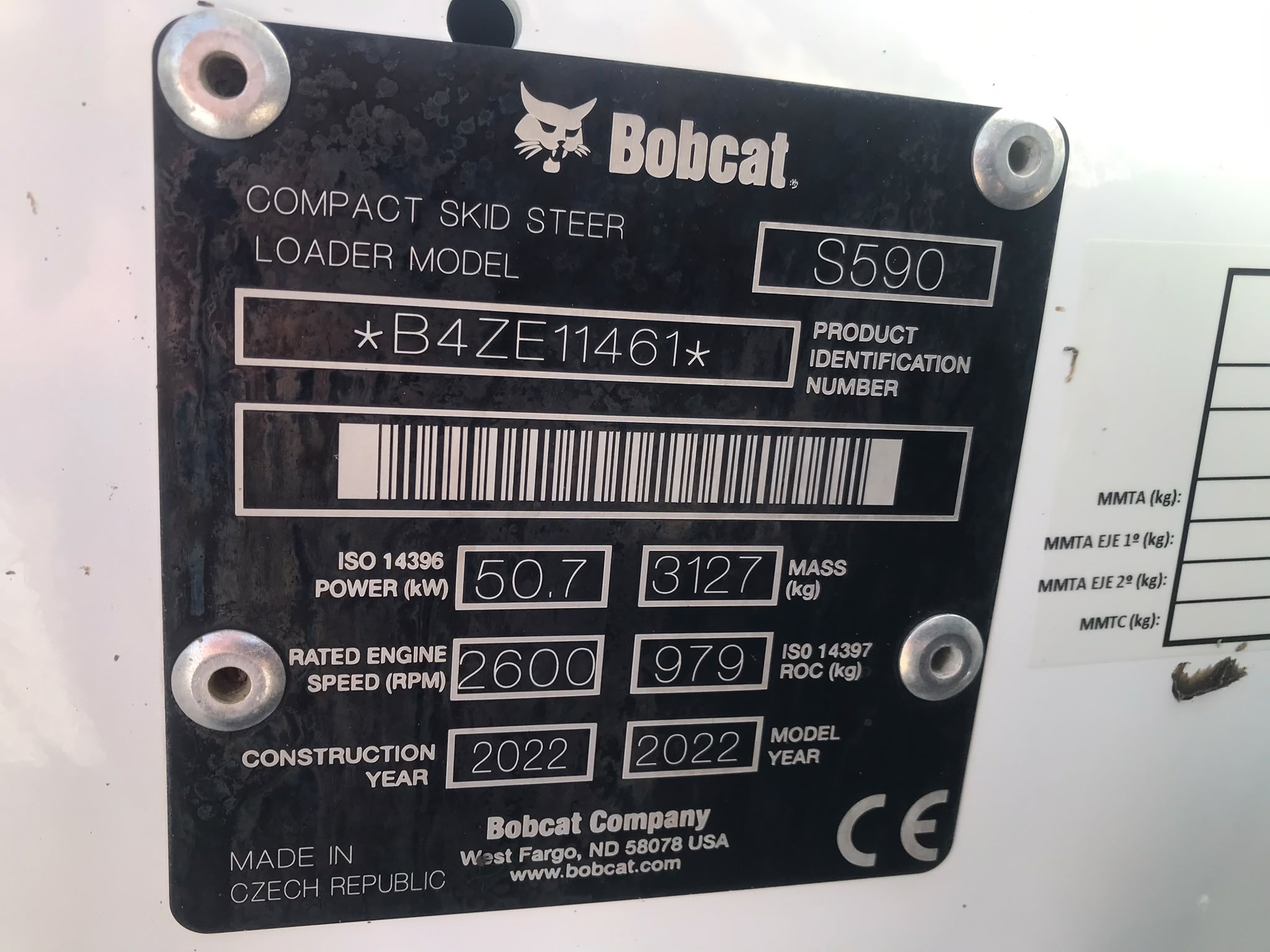 Minicargadora Bobcat S590 - 2022 - Imagen 22