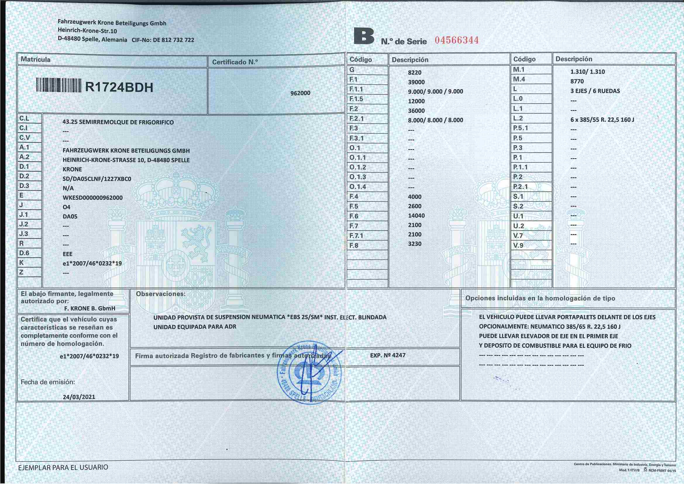 Semirremolque frigorífico Krone Año 04/2021 - Imagen 14